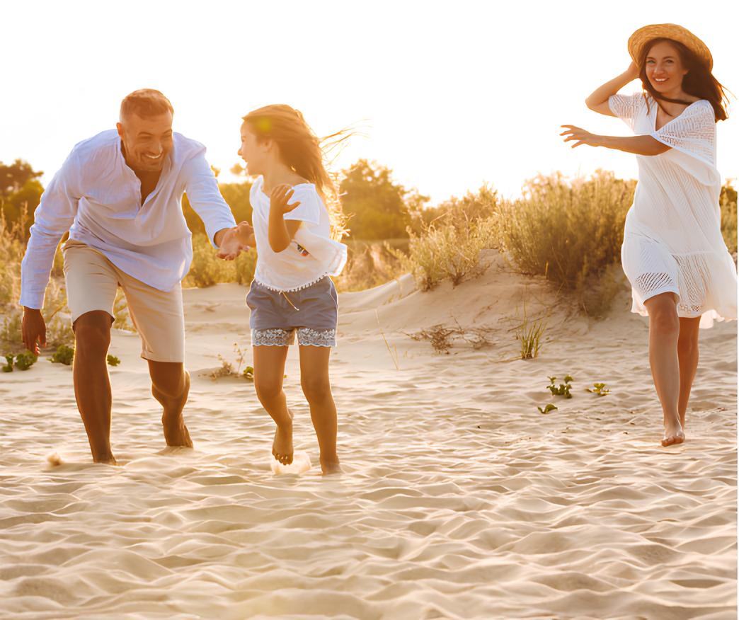 Une famille profite de vacances grâce a son Family Office qui s'occupe de tout